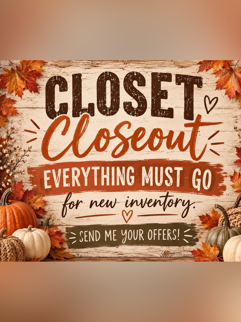Send me your offers!